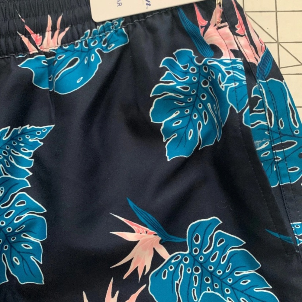 NEW SIZE 3XT Big Man  Roundtree & Yorke Shorts Swim Trunks Dk Navy   MSRP $70 - Picture 2 of 5